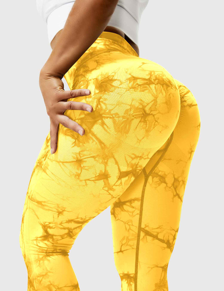 Leggings de sport pour femmes sans couture avec taille haute – opaque, sculptant la silhouette et confortable