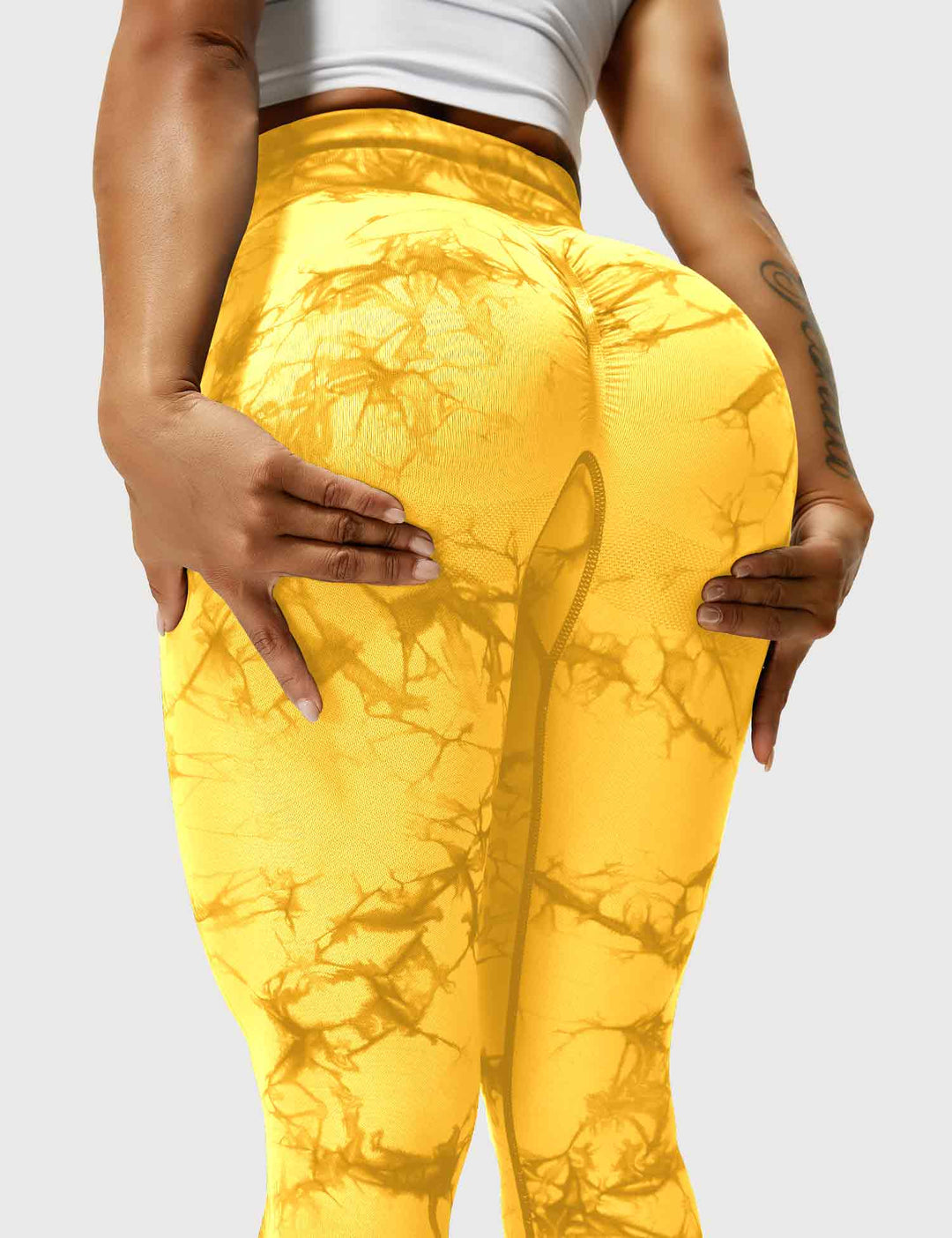 Leggings de sport pour femmes sans couture avec taille haute – opaque, sculptant la silhouette et confortable
