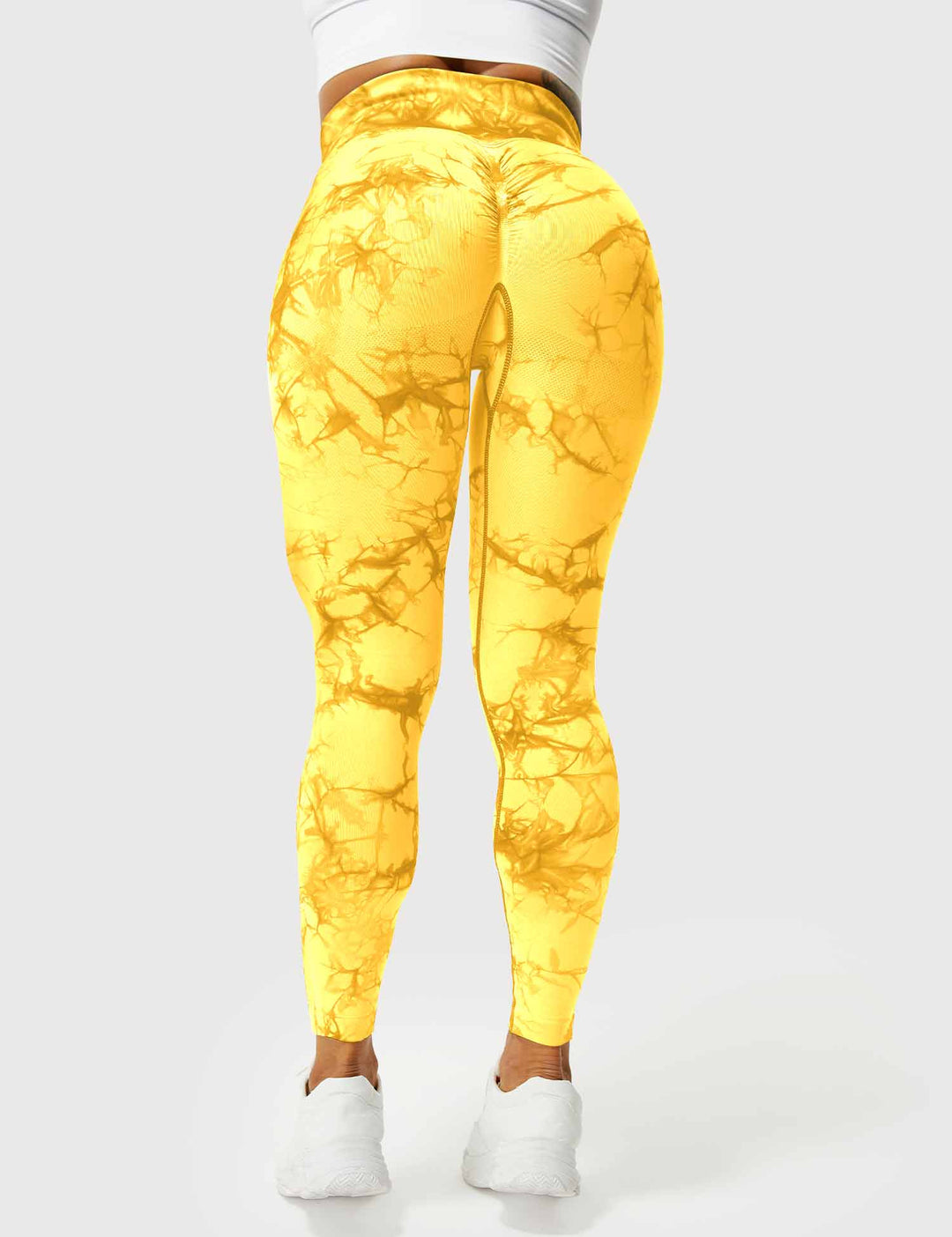 Leggings de sport pour femmes sans couture avec taille haute – opaque, sculptant la silhouette et confortable