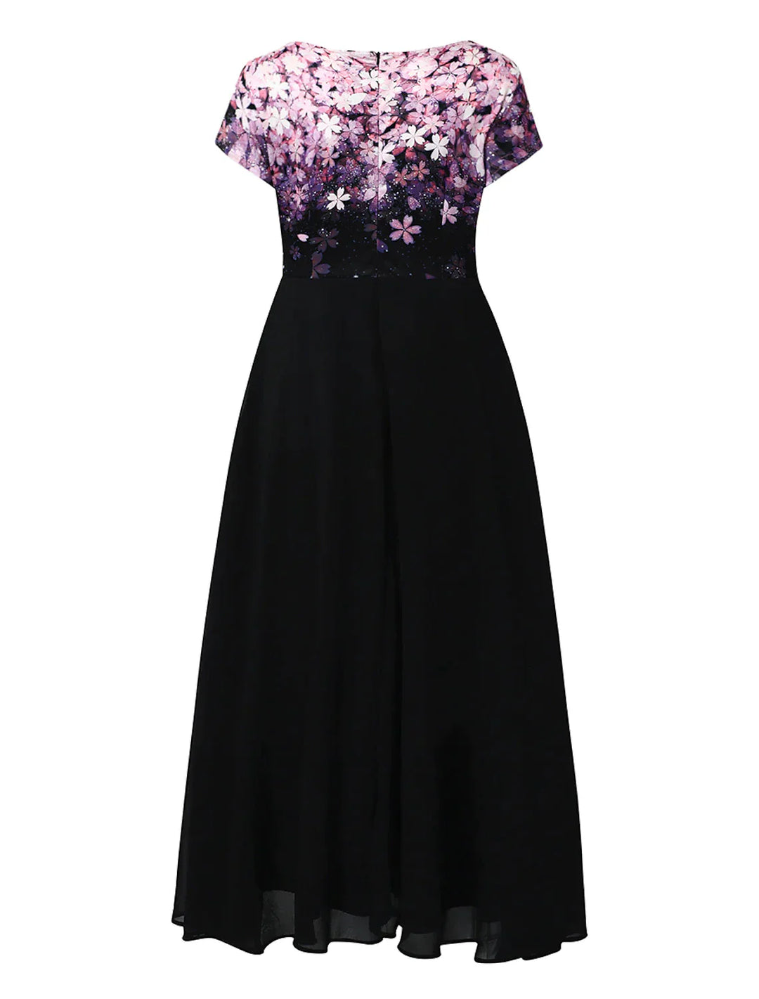 Cade Florale Élégance Robe Midi en Dentelle