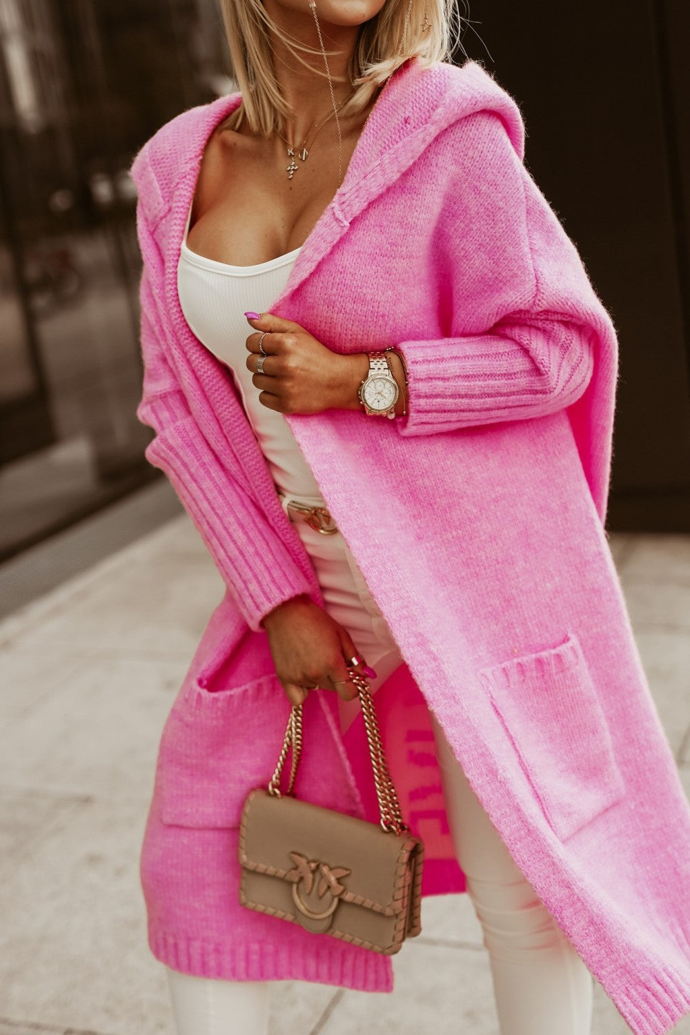 Rosemarie maniche larghe cappotto ampio