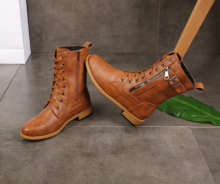 Linnea - Bottines courtes à talon épais