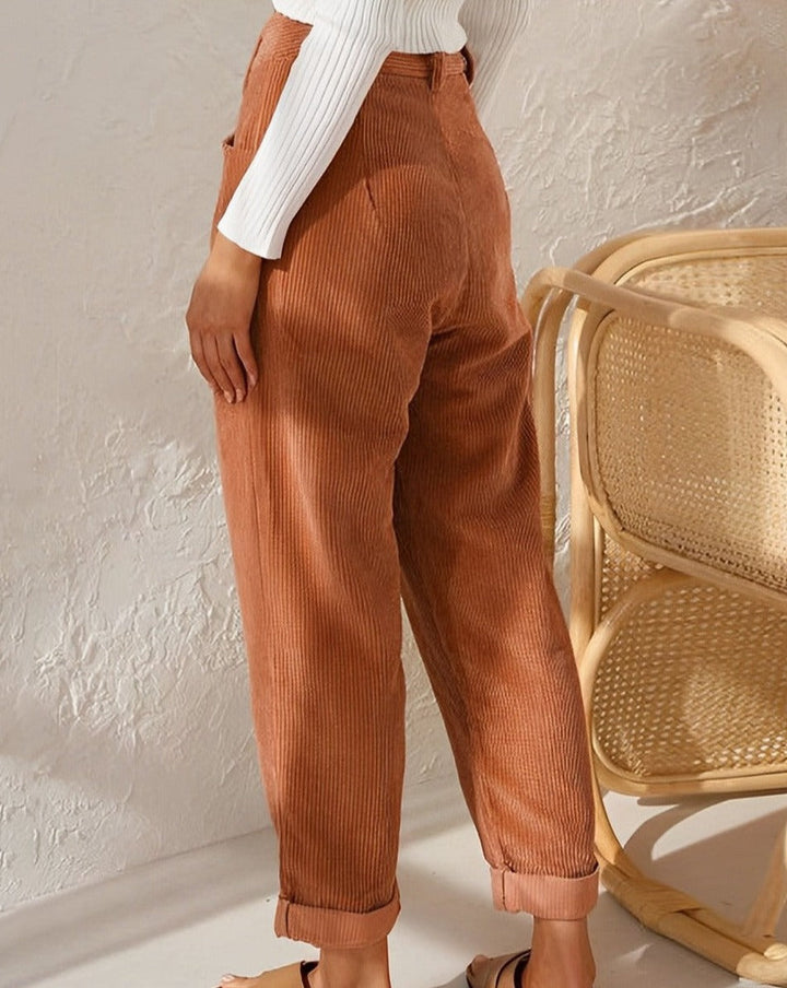 Pantalon en velours côtelé confortable