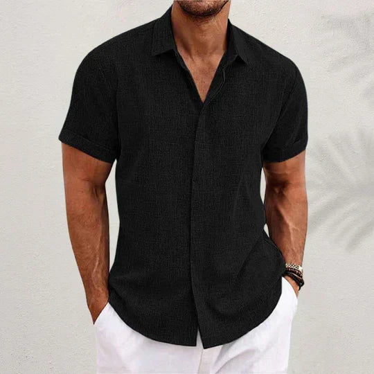 Camicia in lino di cotone